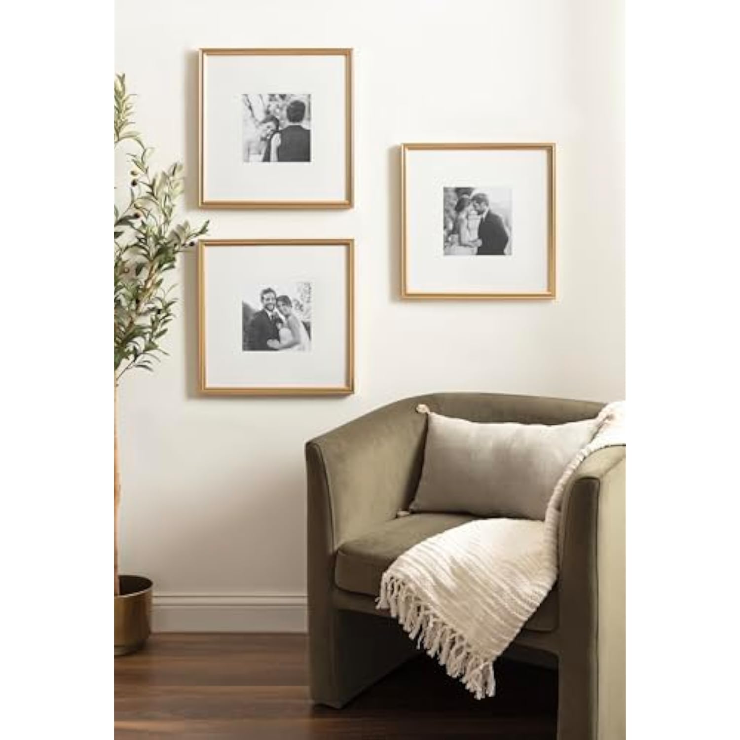 Modern Three-Piece Frame Set for Living Room Wall Decor