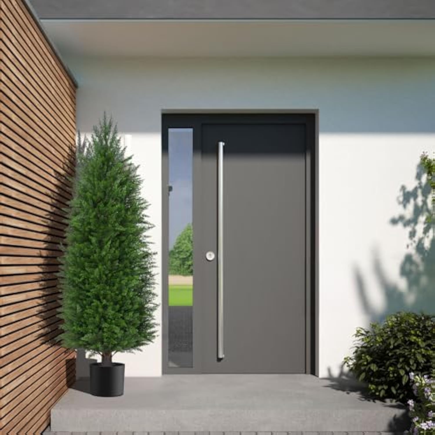 4FT Artificial Topiary Cedar Plants Outdoor