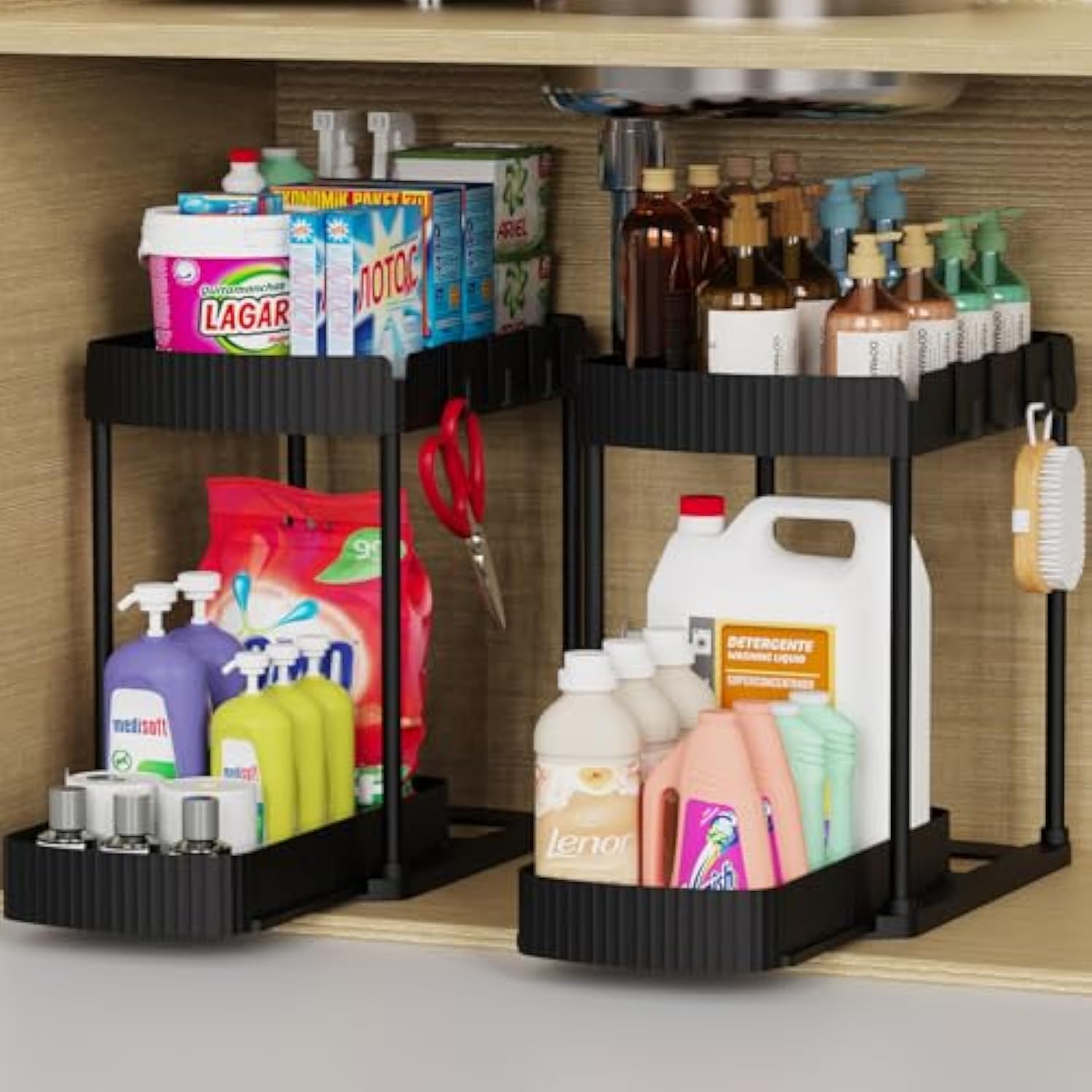 Under Sink/Cabinet Organizers and Storage for Bathroom & Kitchen