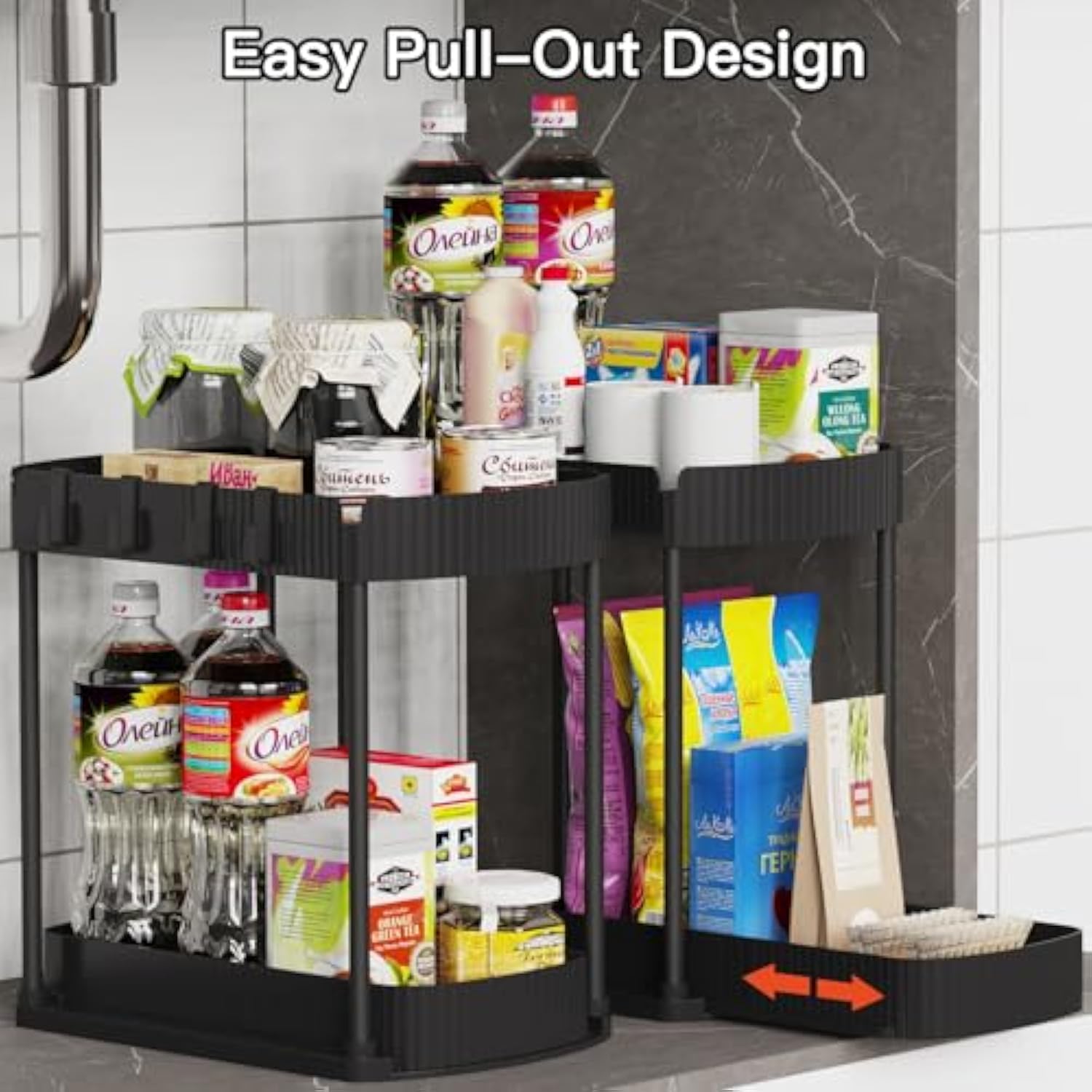 Under Sink/Cabinet Organizers and Storage for Bathroom & Kitchen