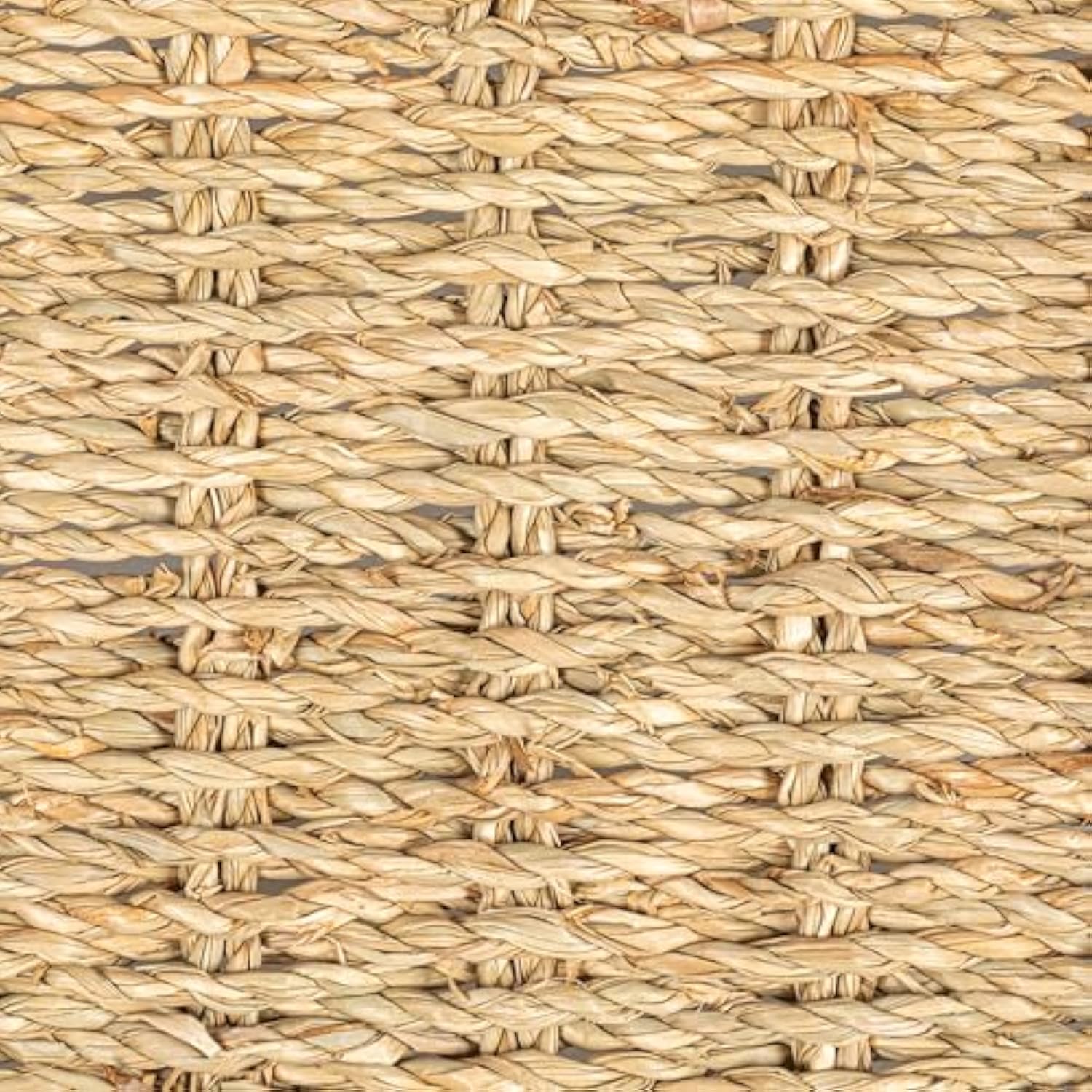 Set of 2 Woven Seagrass Scalloped Rectangular Trays