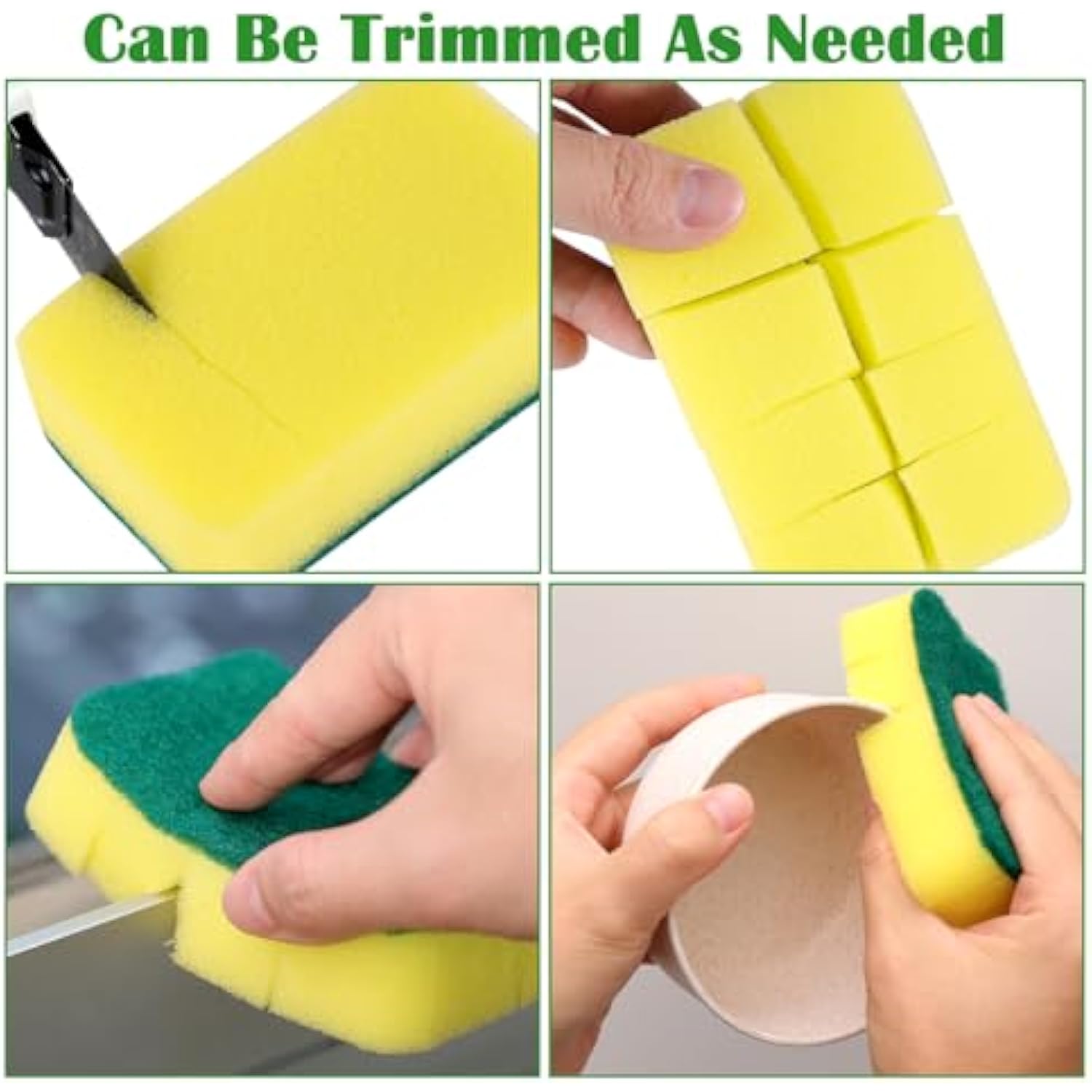 40 Pack Scrub Sponge Dish Sponges for Dishes & Multi-Surface Cleaning