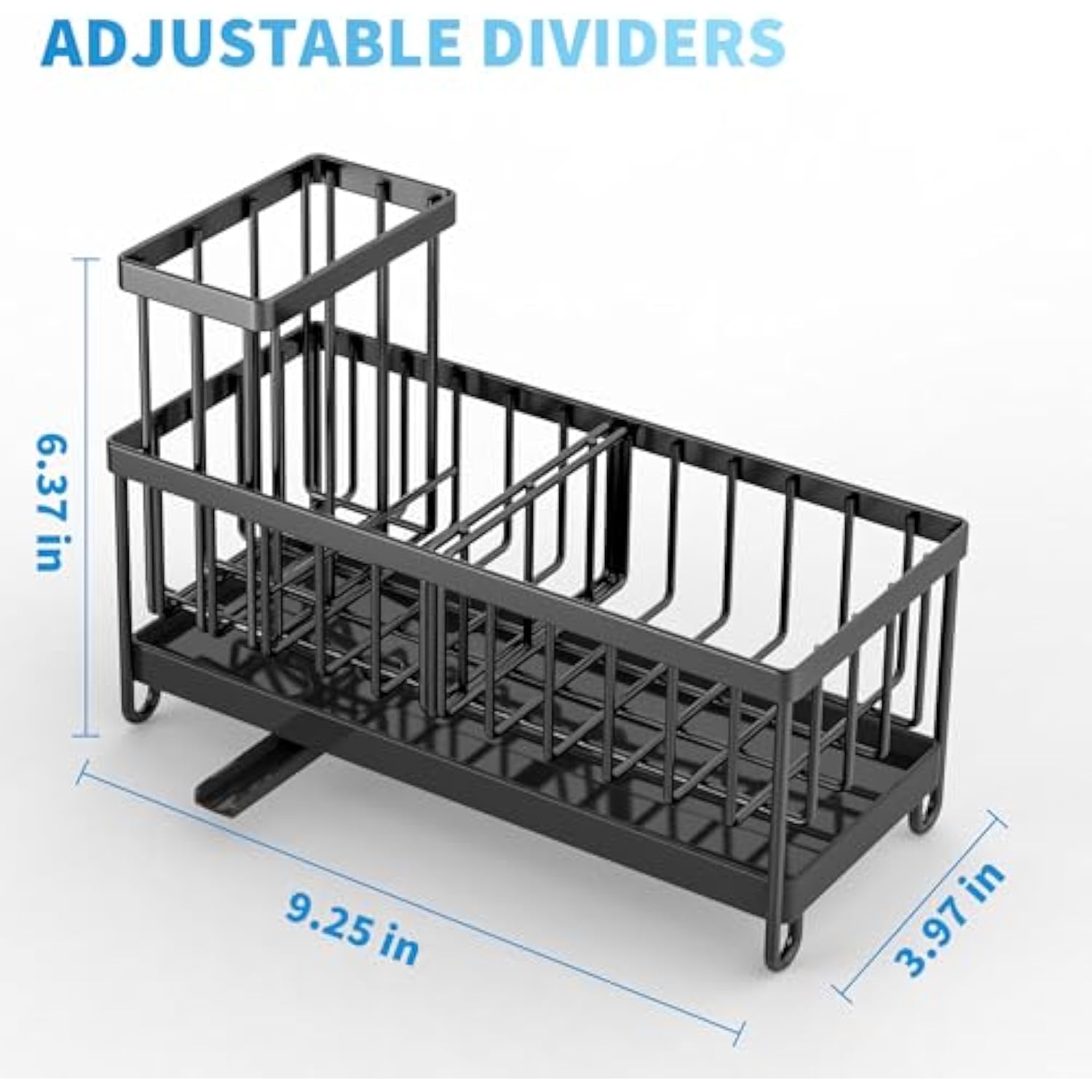 Sink Caddy Organizer with High Brush Holder