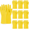 10 Pack Simple and Short Hands Reusable Non-Slip Rubber Gloves
