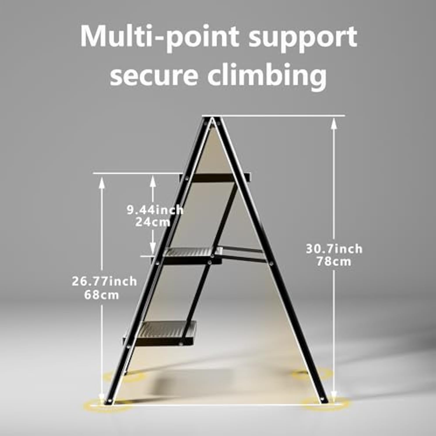 Sturdy 330 Lbs Small Step Stool for Adults for Kitchen
