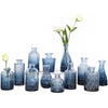 12Pcs Blue Glass Bud Vases Set for Centerpieces at Parties