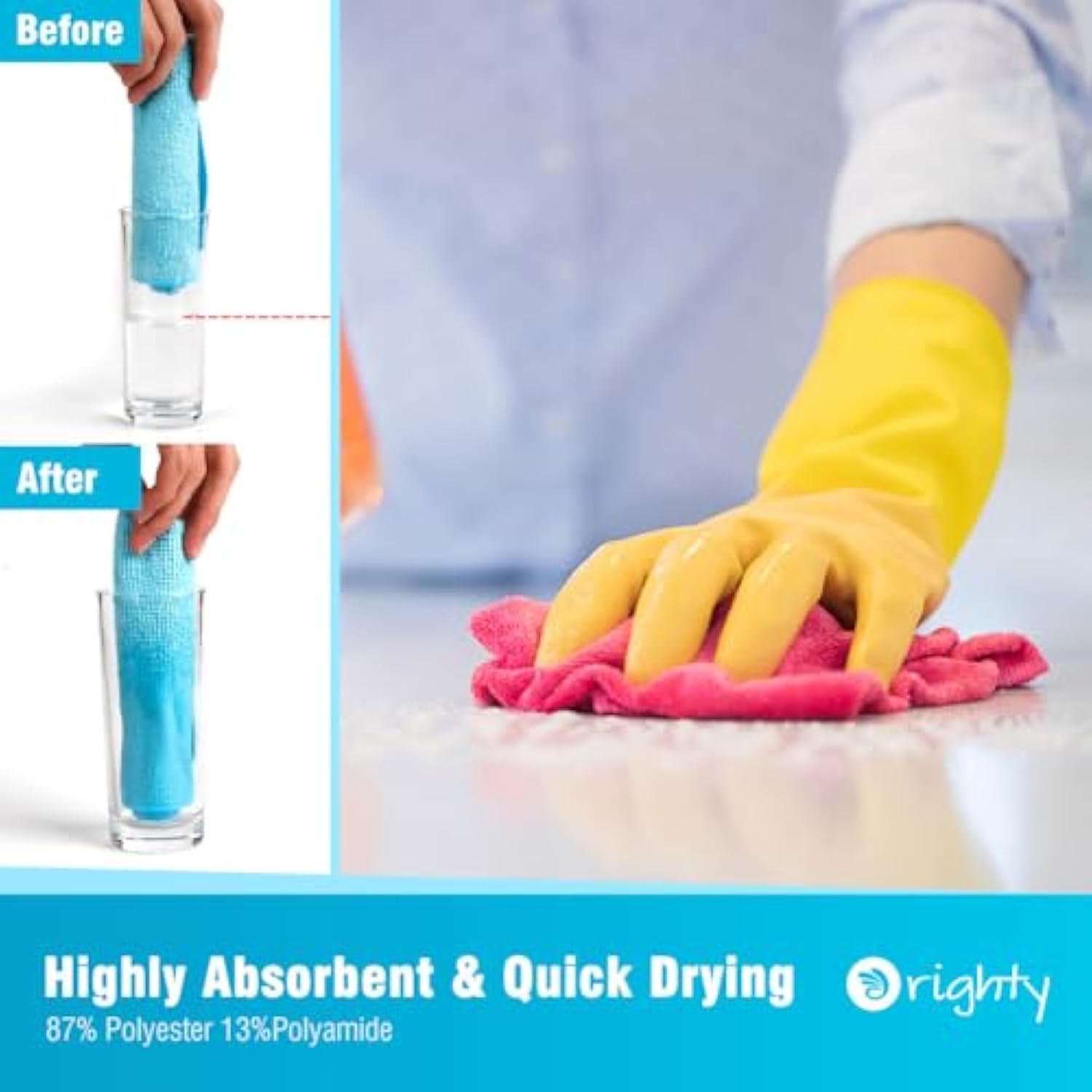 24 Pack Microfiber Cleaning Cloth