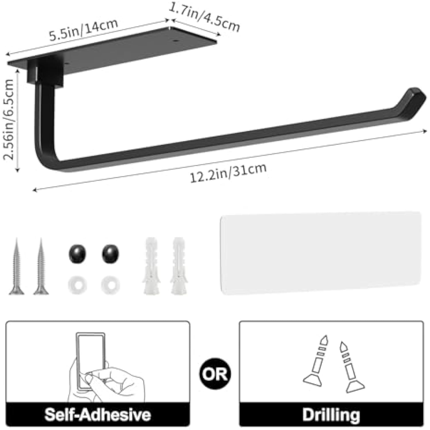 Aluminum Kitchen Roll Dispenser Under Cabinet