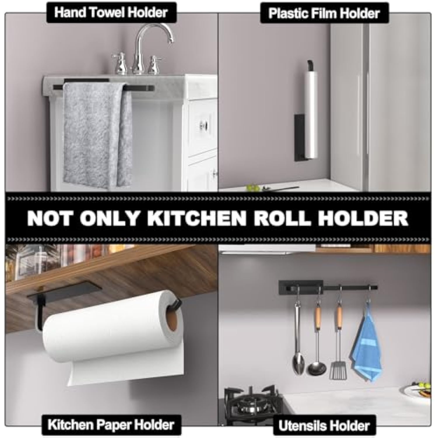 Aluminum Kitchen Roll Dispenser Under Cabinet