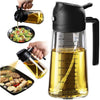 470ml Glass Olive Oil Black Sprayer for Cooking