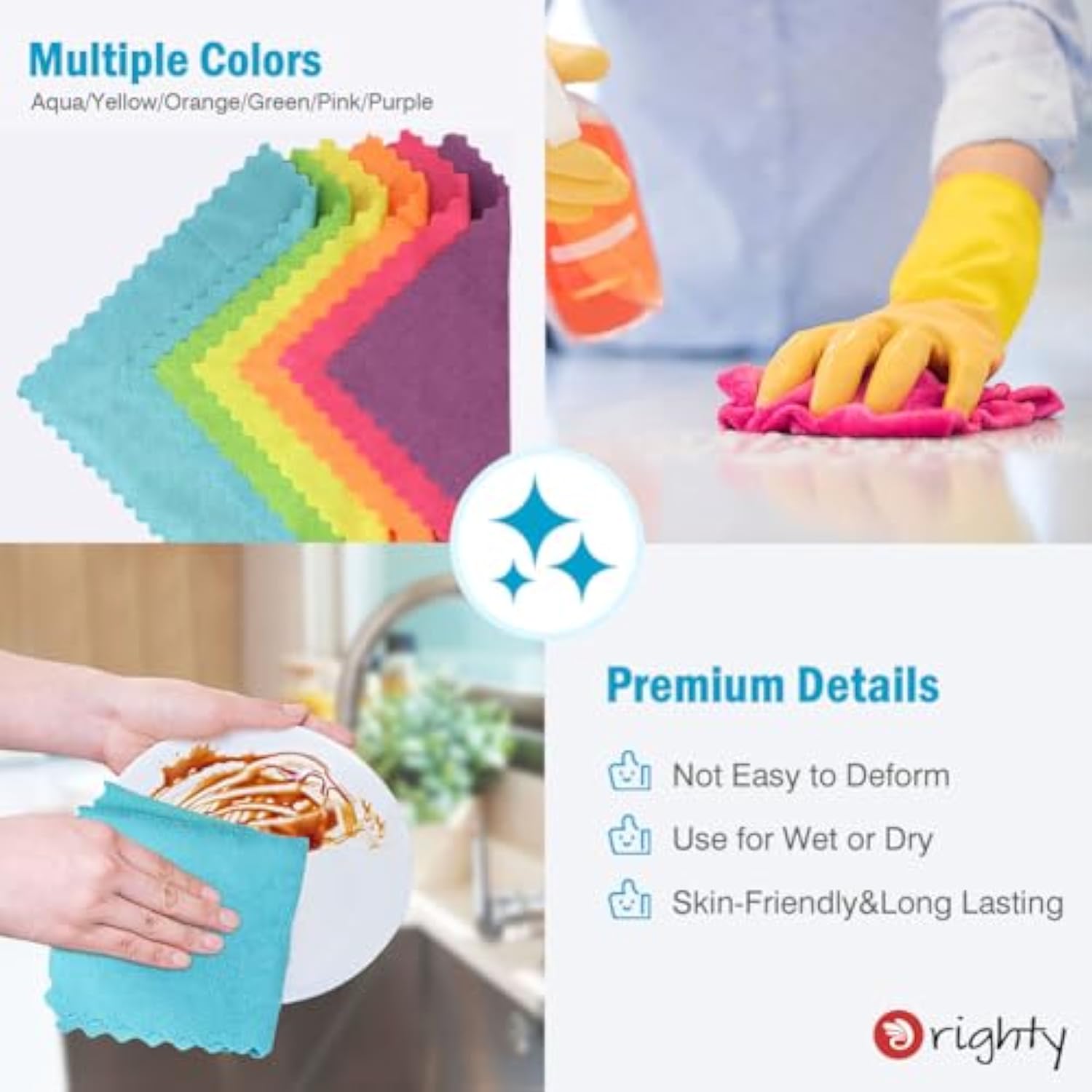 24 Pack Microfiber Cleaning Cloth