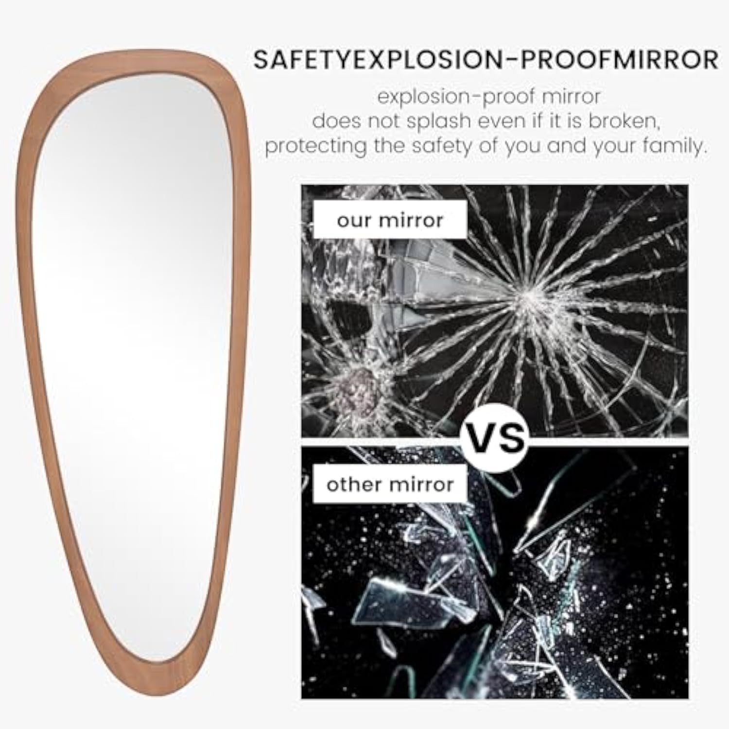 60 Inch H x 22 Inch W Boho Wall Mirrors Decorative for Bedroom, Living Room & Entryway