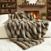 60x80 Inches Soft & Cozy Fur Throw Blanket for Couch